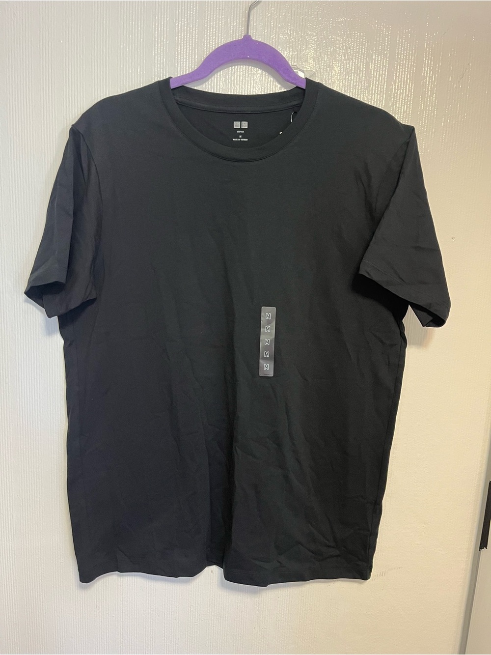 Uniqlo Black Short-Sleeve Crew Neck T-Shirt